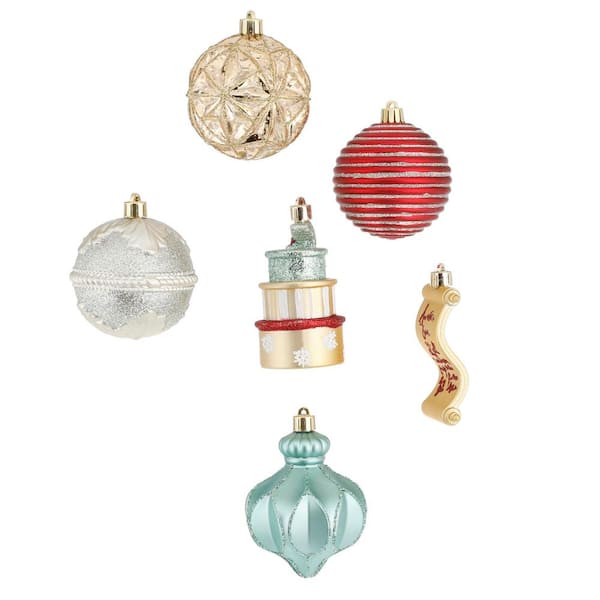 Home Accents Holiday Sugarplum Knoll Assorted Ornament Gold (19