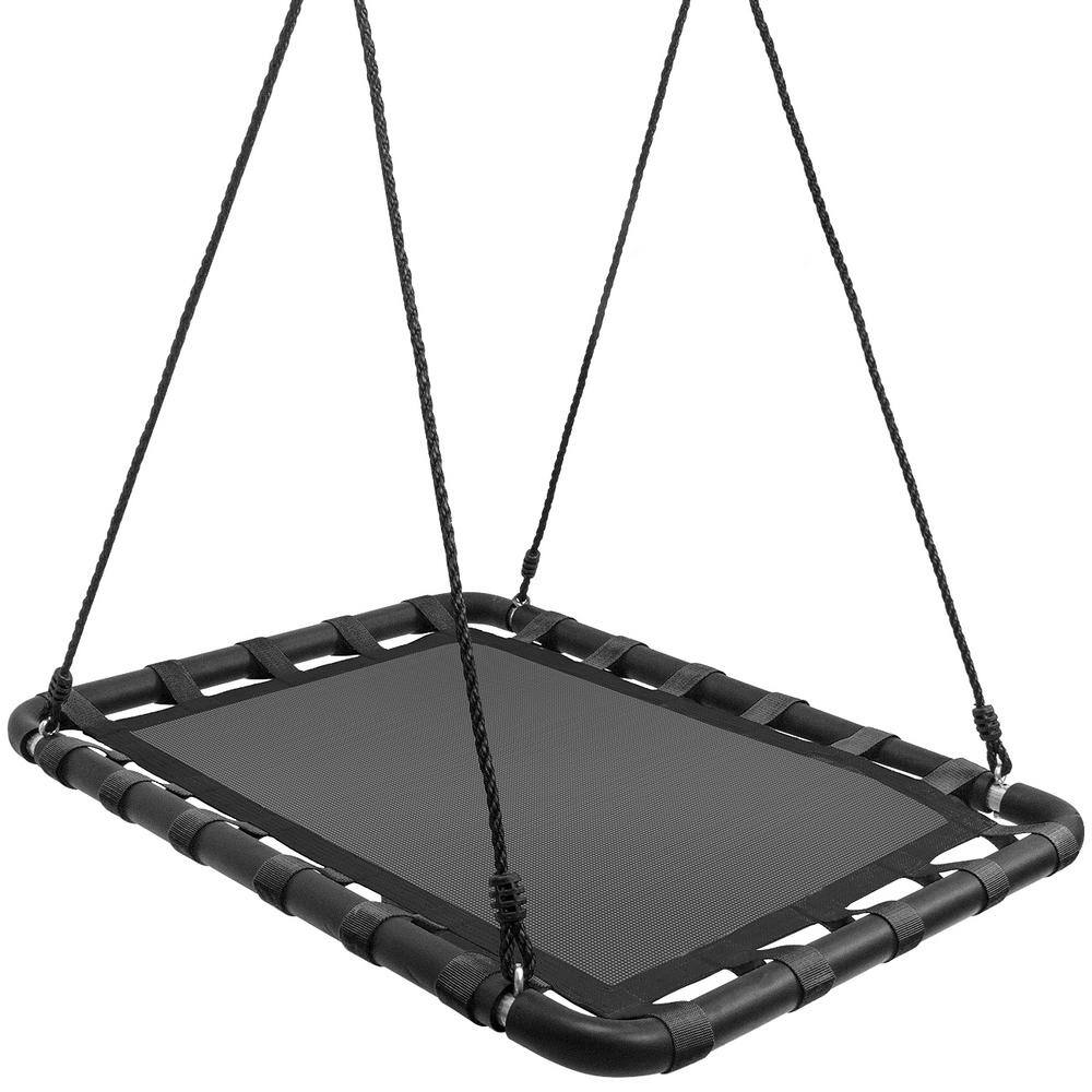Outdoor Platform Disc Swing for Kids Black Rectangular Mat Swing with Accessories price history on PriceWatchPro