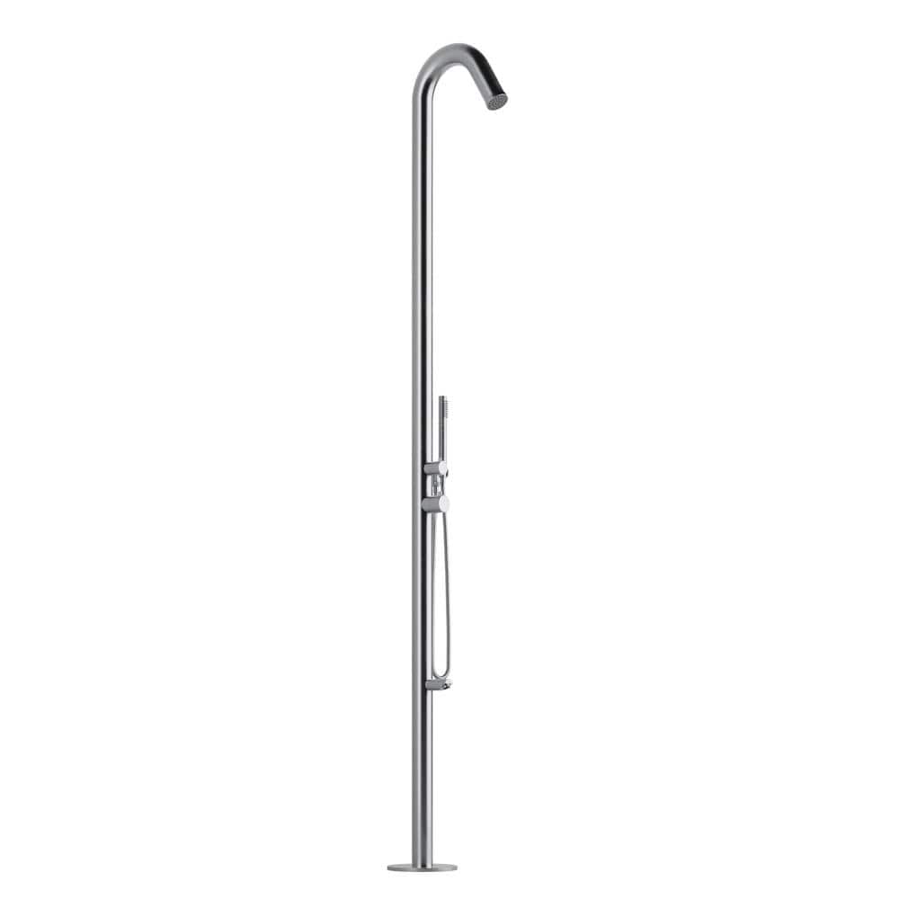 PULSE ShowerSpas Wave 1-Spray Brushed Stainless Steel Outdoor Shower Faucet System
