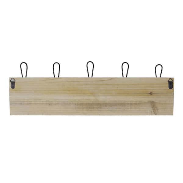 White Wall Mounted Wooden Coat Hat Rack, Off White Wall Coat Rack