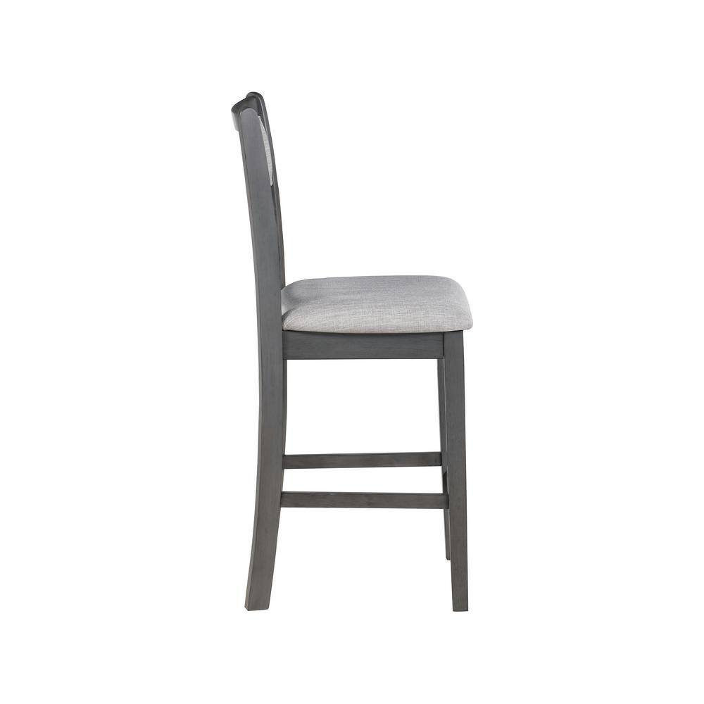Gia Gray Wood 5-Piece Counter Height Dining Set