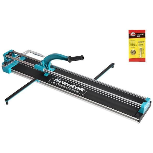 SEEUTEK 36 in. Manual Tile Cutter with Carbide Grit Blade and Non