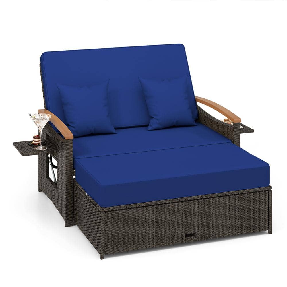 Costway Patio Rattan Daybed Wicker Loveseat Sofa With Multifunctional Ottoman Beige 773aa261 2a38 4712 Bd8a 111a2056dabc.512a2c2109c7a1273b538ef9c34e5bd8