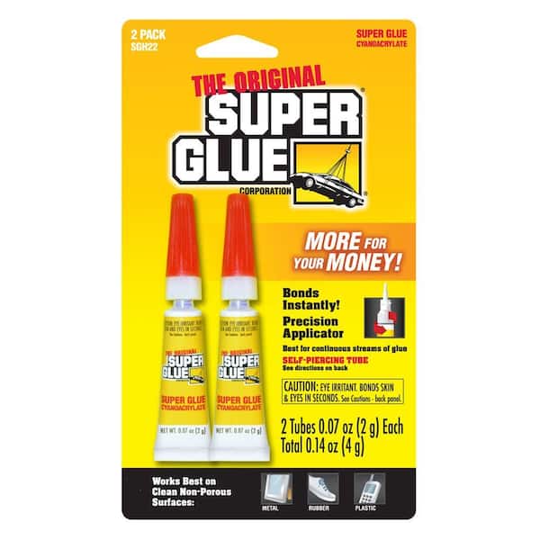 Super Glue 0.07 oz. Super Glue, (2) 0.07 oz. Tubes per card (12-Pack)