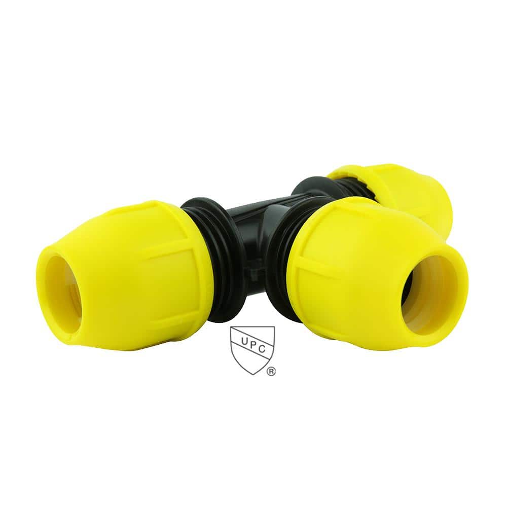 1-1/4 in. x 1-1/4 in. x 1-1/4 in. Underground Yellow Poly Gas Pipe Tee SDR10 price history on PriceWatchPro