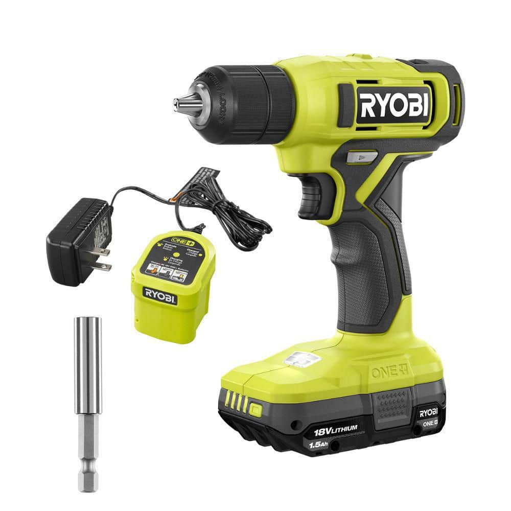 RYOBI ONE+ 18V Cordless 3/8 in. Drill Kit with 1.5 Ah Battery and