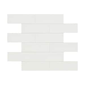 Alpine Ice 12 in. x 12 in. x 0.16 in. Textured Glass Peel and Stick Tile (20 sq. ft./Case)