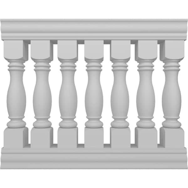 Ekena Millwork Fiberthane Embassy Balustrade 48 in. L x 42 in. H Fiberglass Railing Kit