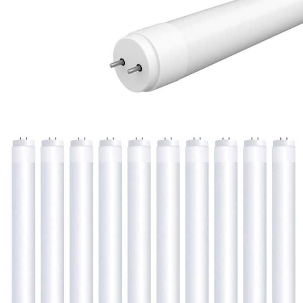 4 ft. 20-Watt T12 40W Equivalent Daylight (5000K) G13 Plug and Play Linear LED Tube Light Bulb (10-Pack)
