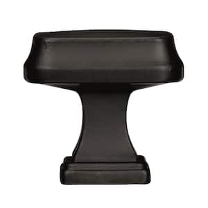 Revitalize 1-1/4 in. (32mm) Traditional Black Bronze Rectangle Cabinet Knob