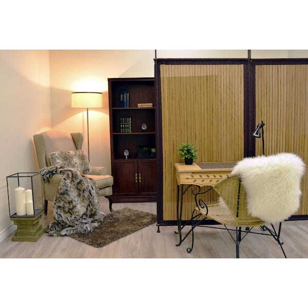 Versailles Home Fashions Versailles 6-10 ft. Honey Adjustable Room Divider