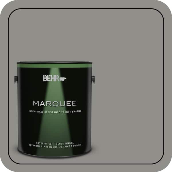 BEHR MARQUEE 1 gal. Home Decorators Collection #HDC-AC-19 Grant Gray Semi-Gloss Enamel Exterior Paint & Primer