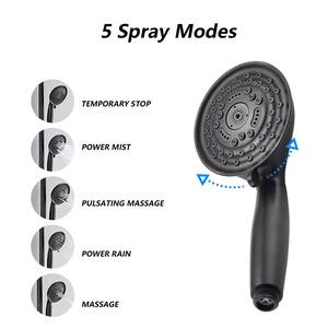 Inge 5-Spray Patterns 8 in. Round Tub Wall Mount Dual Shower Heads in Oil Rubbed Bronze