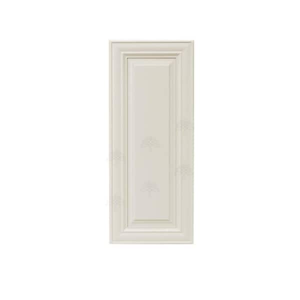 Princeton Assembled 15 in. x 36 in. x 12 in. 1-Door Wall Cabinet with 2-Shelves in Off-White