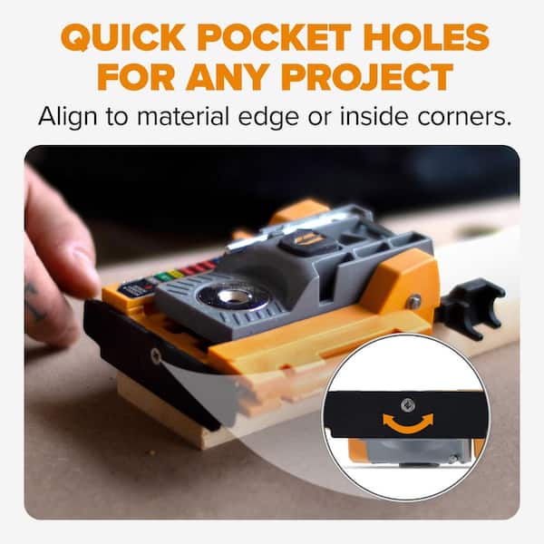 BORA Auto Mini Pocket Hole Jig System Project Pack and 350-Piece