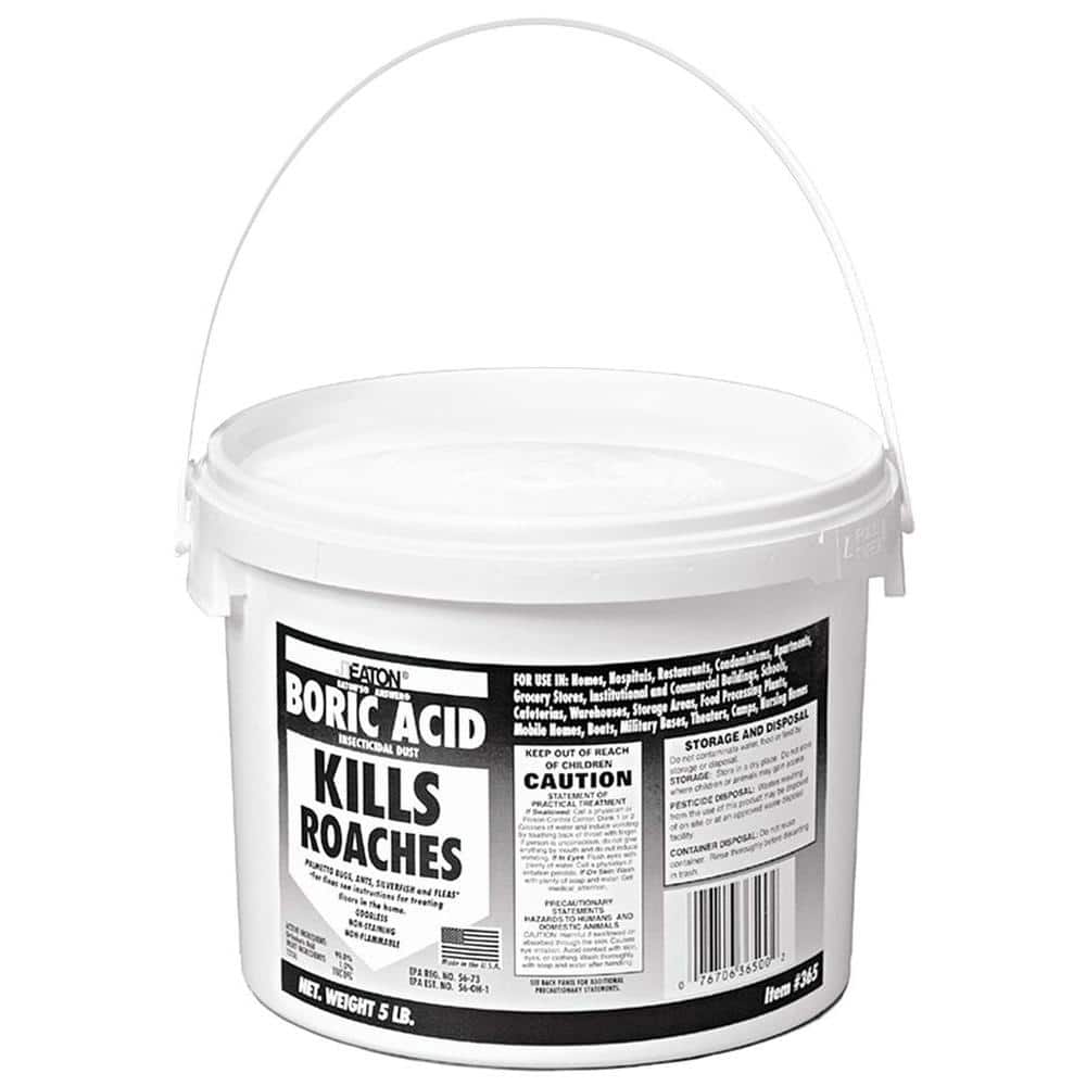 JT Eaton 5 lb. Boric Acid Insecticidal Dust in Resealable Pail (4-Pack) -  365
