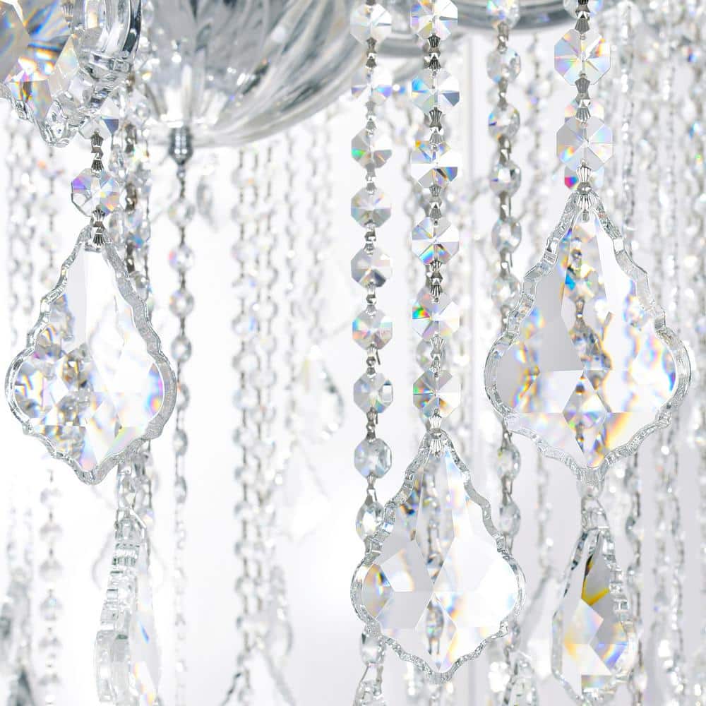 Maria Theresa 84-Light Chrome and Crystal Candelabra Chandelier