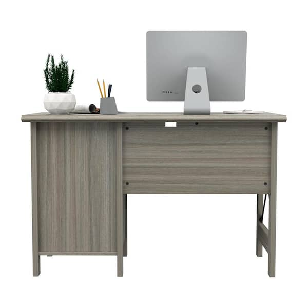 Insignia - Computer Desk with Drawer – 47 Wide - Dark Oak