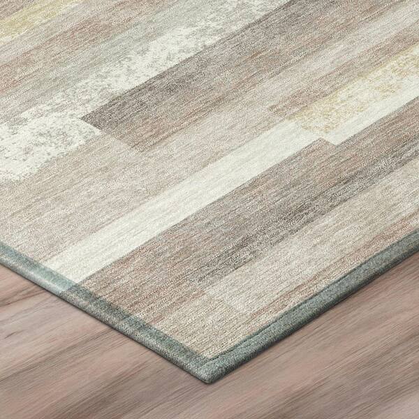 Chantille Machine Washable Indoor/Outdoor Abstract ACN3166 Ivory 3 ft. x 5 ft. Area Rug