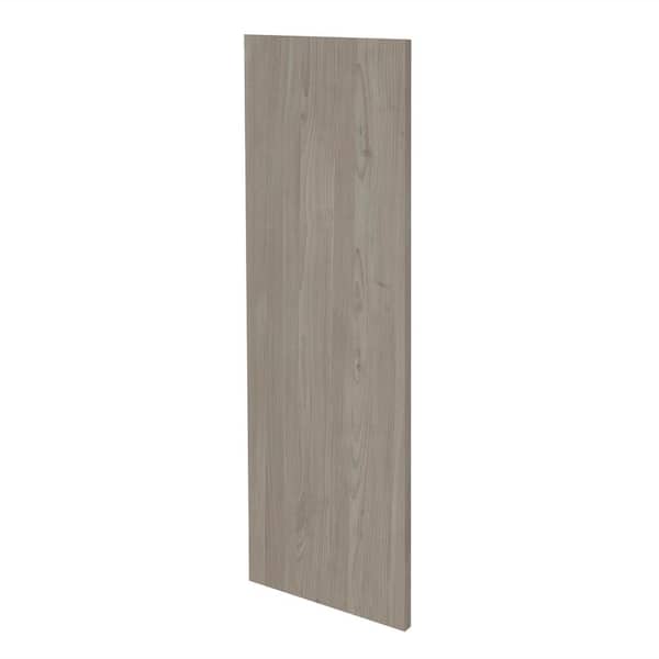 Cambridge Grey Nordic Slab Style Vanity Kitchen Cabinet End Panel (36 in W x 0.75 in D x 21 in H)