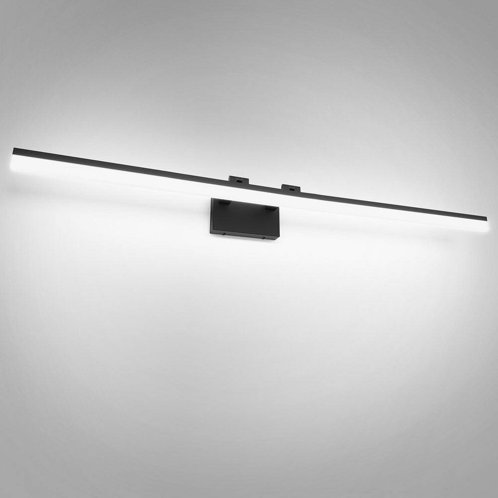 47.2 in. 1-Light Black Modern LED Bathroom Vanity Light Bar, Dimmable 5-Color Temperature , Rotatable Head price history on PriceWatchPro