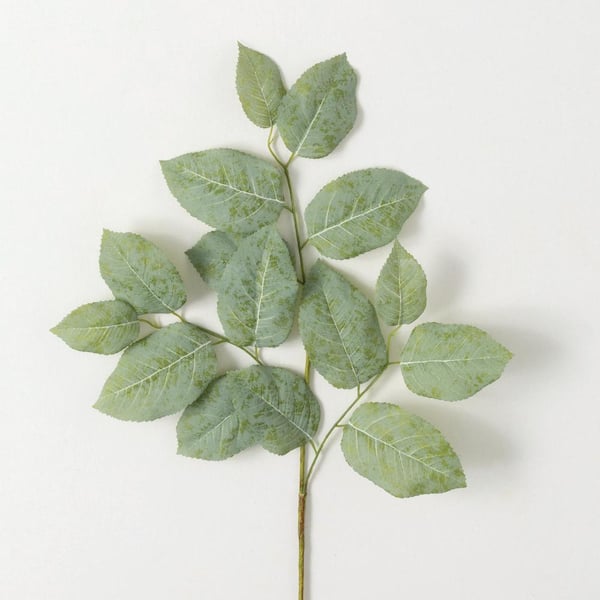 SULLIVANS Artificial 26.5 in. Long Lemon Leaf Spray, Green