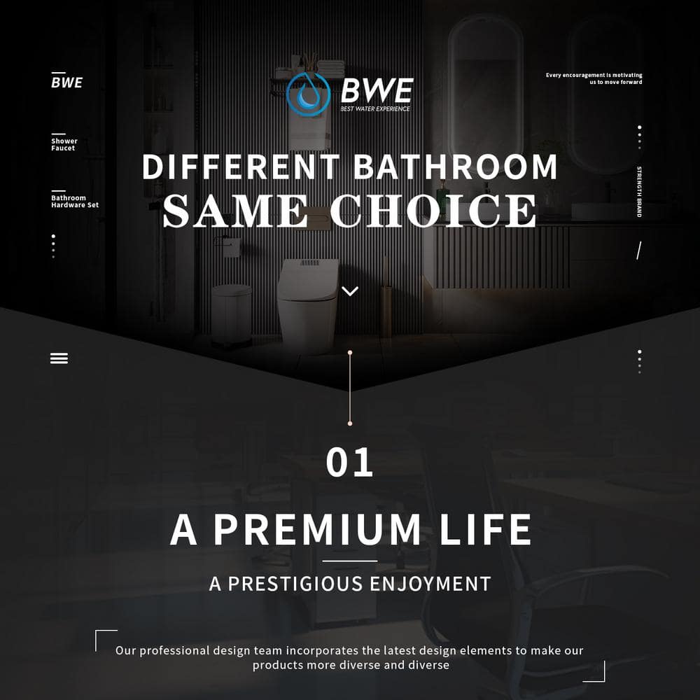 Matte Black Stainless Steel 4-Piece Bathroom Hardware Set