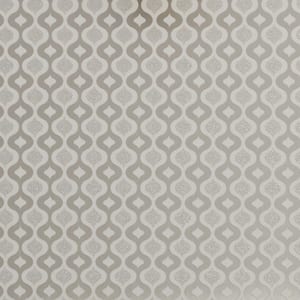 Luxe Ogee White Unpasted Removable Peelable Paper Wallpaper