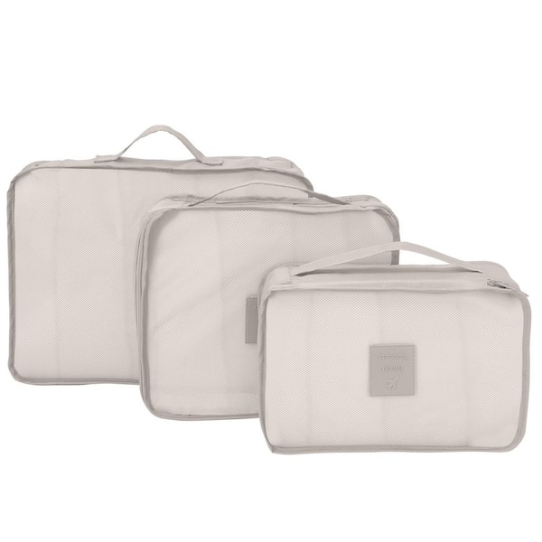 GForce 6-Piece Deluxe Traveling Packing Cube Set in Stone 27106