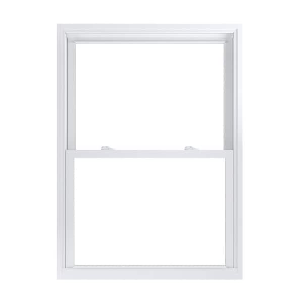 American Craftsman 35.75 in. x 49.25 in. 70 Pro Series Low-E Argon Glass Double Hung White Vinyl Replacement Window, Screen Incl