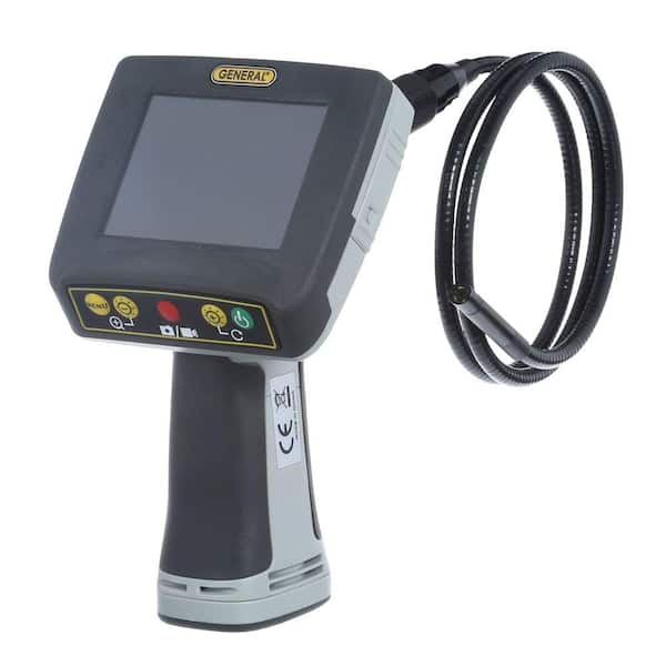 General Tools Waterproof Recording Video Inspection System with 8 mm Dia Far-Focus Probe, 4GB MicroSD Card Included