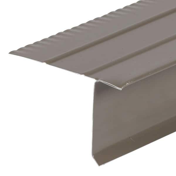 Amerimax Home Products F5S x 10 ft. Bronze Galvanized Steel Hemmed Drip
