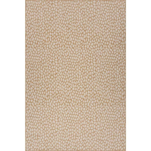 Solira Animal Print Beige 8 ft. x 10 ft. Outdoor Area Rug