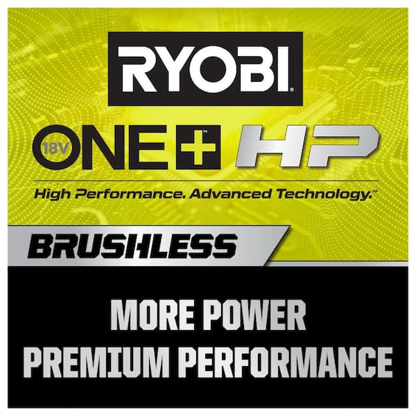 RYOBI PBLCK303K ONE+ HP 18V Brushless Cordless Combo Kit (3-Tool) with (2) HIGH PERFORMANCE Batteries, Charger, and Bag - 2