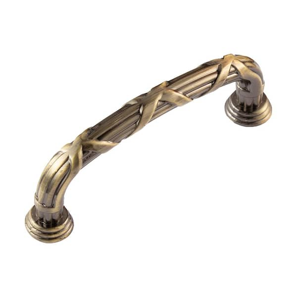 Utopia Alley 3.75 in. (96 mm) Center , Antique Brass Zinc Material Cabinet  Pull HW443AB - The Home Depot