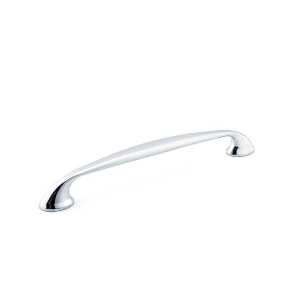 Richelieu Hardware Montreal Collection 7 9/16 in. (192 mm) Chrome Transitional Curved Cabinet Arch Pull