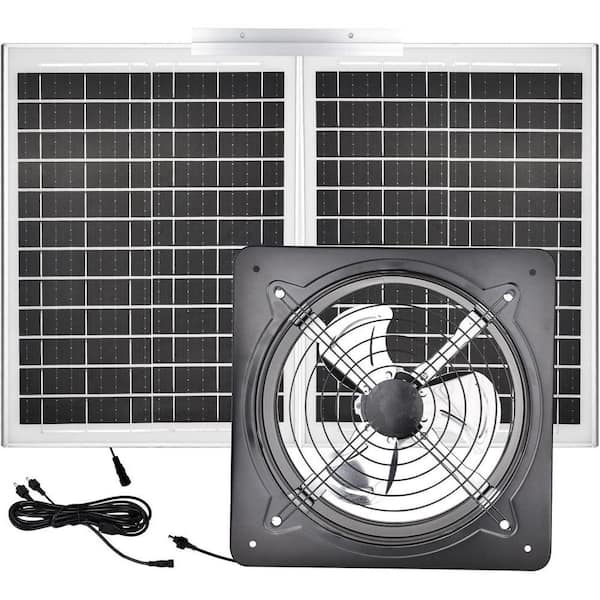 40W Solar Attic Fan Kit with 25W DC Fan for Roof Vent, Attic, Greenhouse