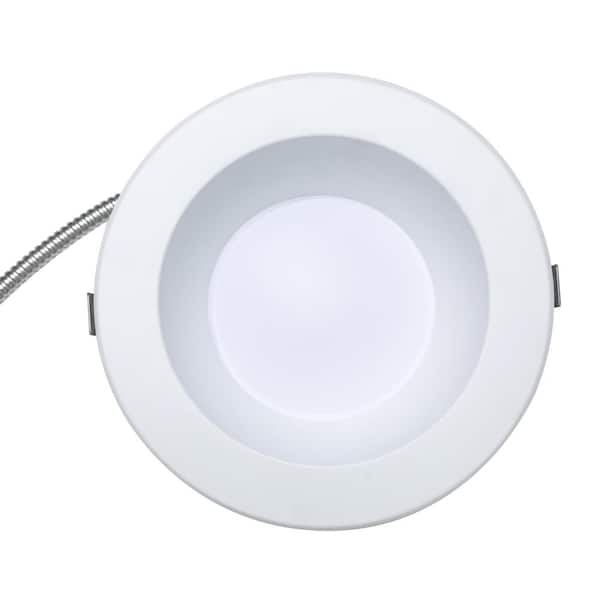 Mydepot Downlight 9.5 in. Adjustable White Remodel 32-Watt Equivalent Housing Integrated LED Recessed Lighting Kit (1-Pack)