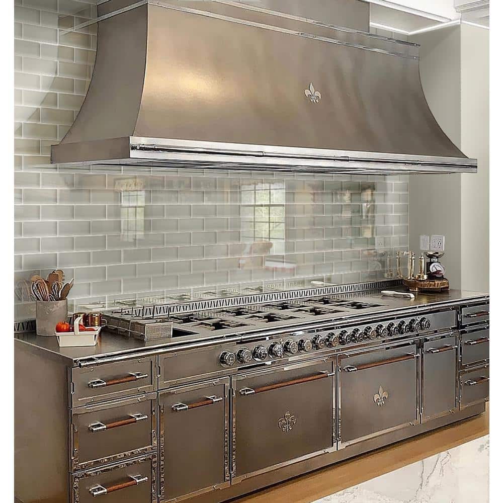 Beige 3" x 6" Matte Glass Subway Tile
