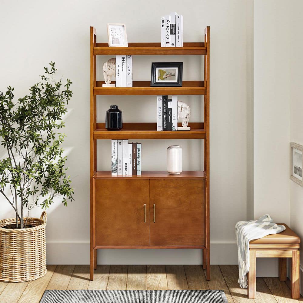 JAYDEN CREATION Andrei Acorn 76 in. H x 36 in. W 3-Open Shelves
