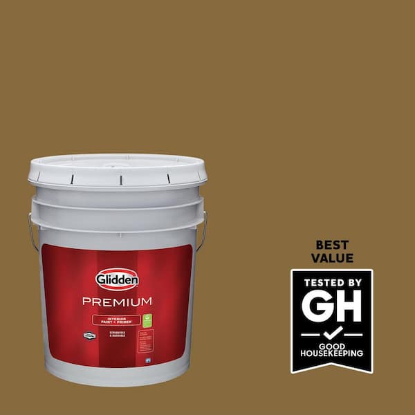 Glidden Premium 5 gal. PPG1095-7 Shaker Peg Semi-Gloss Interior Latex Paint