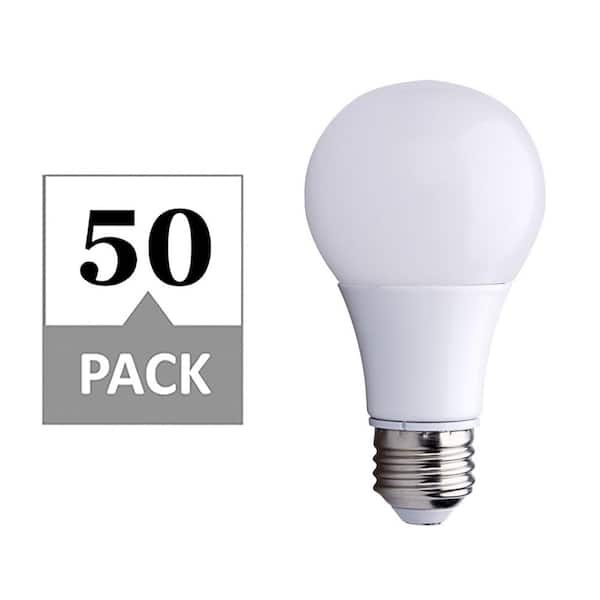 Simply Conserve 40 60 100 Watt Equivalent A19 3 Way Energy Star Warm White 25 000 Hour Led Light Bulb Soft White 50 Pack L14a193way27k The Home Depot