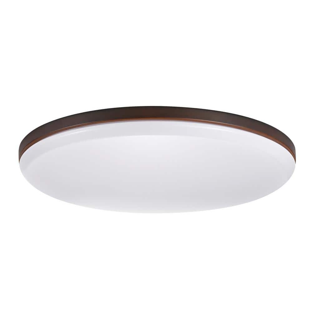 Ellington 28-Watt Dark Bronze Integrated LED Ceiling Flush Mount