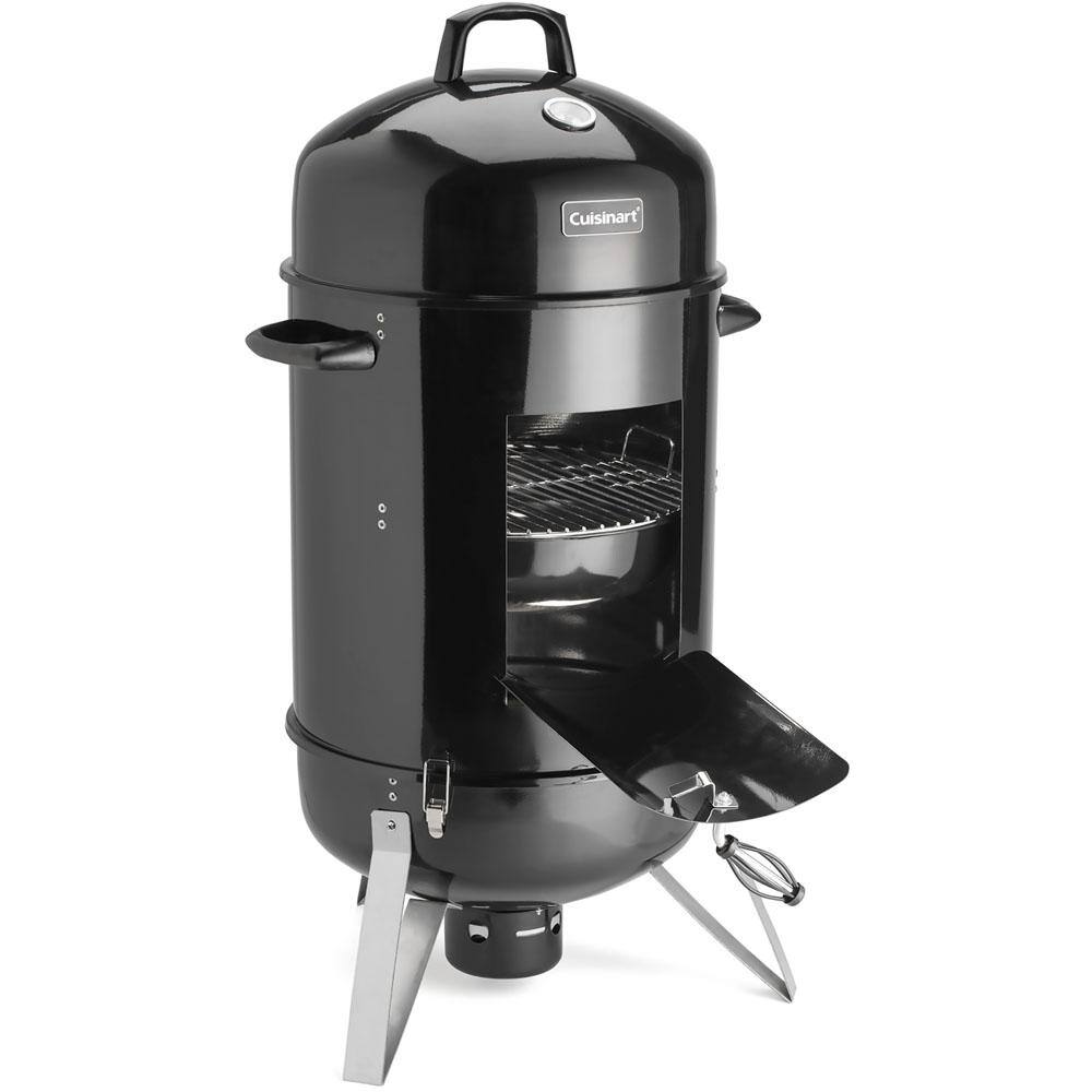 Cuisinart 18" Vertical Charcoal Smoker with Dual Vents, Black