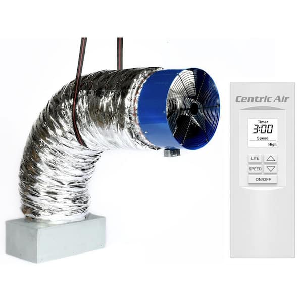 5500 CFM Energy Efficient Whole House Fan Includes Plug and Play 2-Speed Remote with Timer