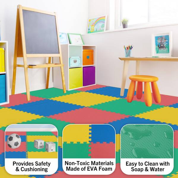 Stalwart Multi-Colored 24 in. W x 24 in. L x 0.5 in. Thick - EVA