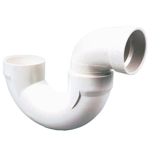 3 in. PVC DWV Hub x Hub Solvent Weld P-Trap
