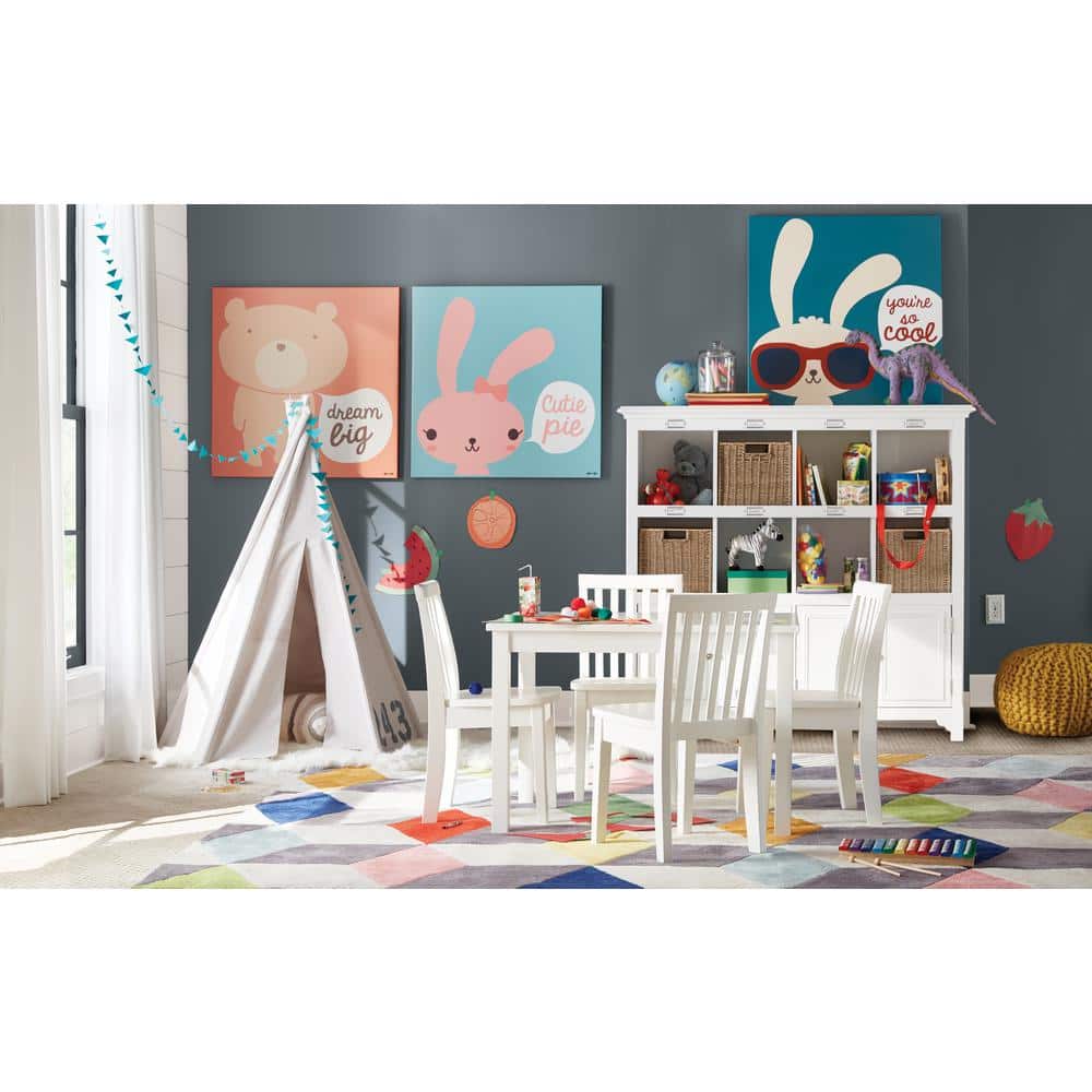 Eco-Friendly Traditional Parawood Mission Kids' Chairs, Unfinished - Set of 2
