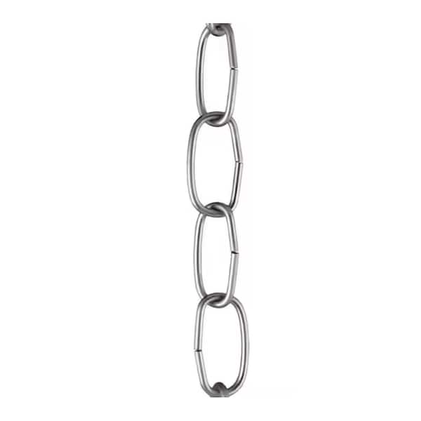 3 ft. 11-Gauge Brushed Nickel Chain for Hanging Light Fixtures