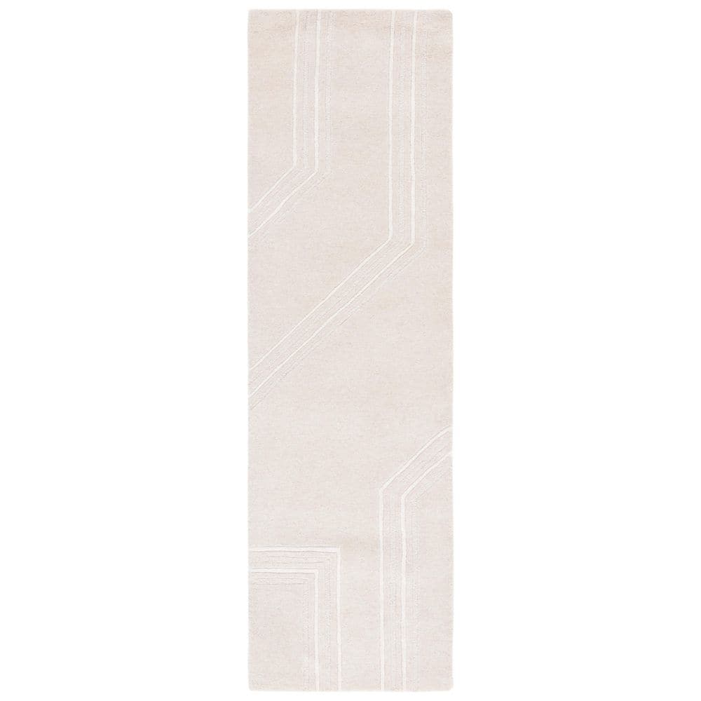 Soho 2 ft. x 8 ft. Beige/Ivory Geometric Lines Runner Rug price history on PriceWatchPro